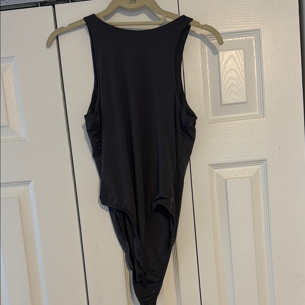 SHEIN Charcoal Gray bodysuit